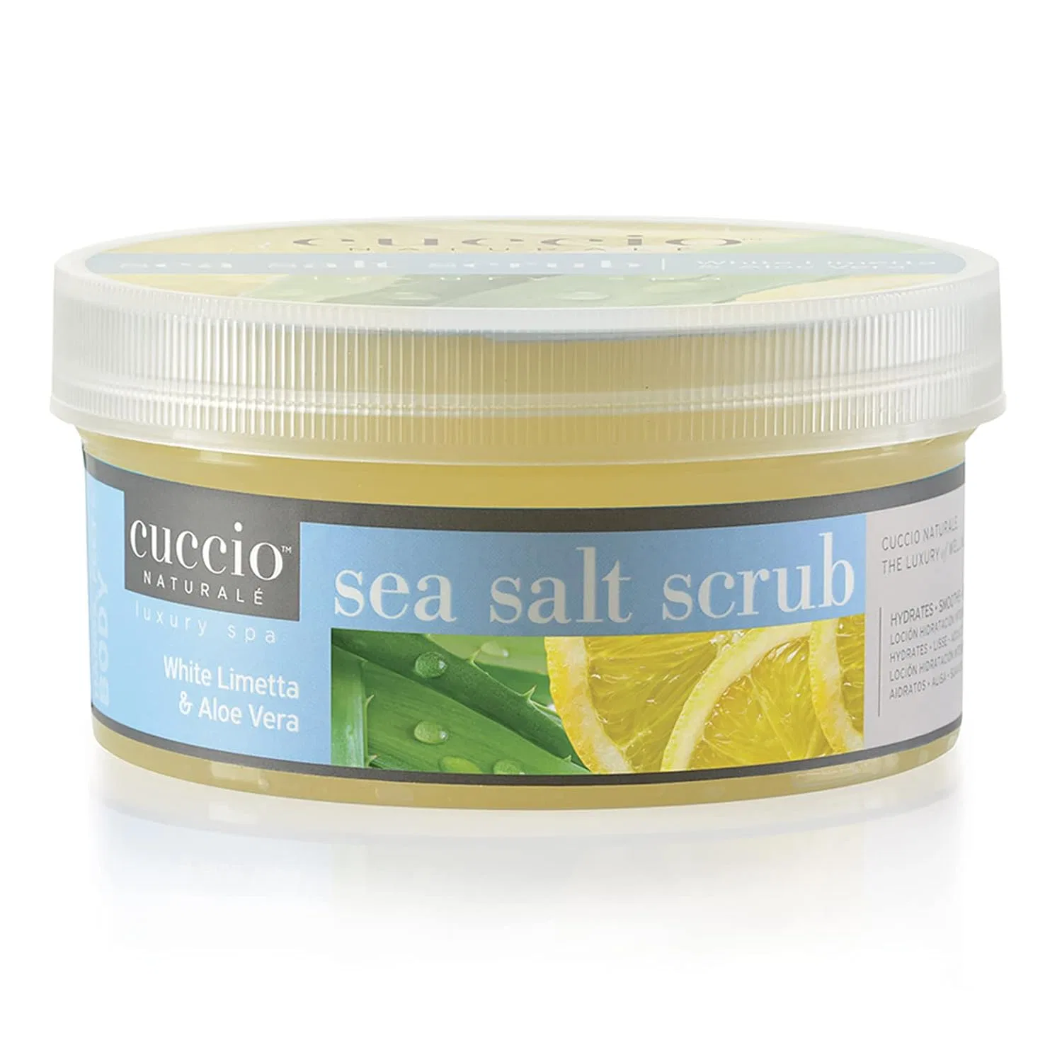 Скраб для тела и ног Cuccio White Limetta & Aloe Vera, 576.68 мл, Белая Лайметта и Алоэ Вера