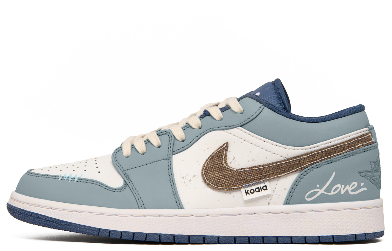 

Кроссовки Air Jordan 1 Vintage Basketball Shoes Men Low-top Cobalt Blue, голубой, Синий, Кроссовки Air Jordan 1 Vintage Basketball Shoes Men Low-top Cobalt Blue, голубой