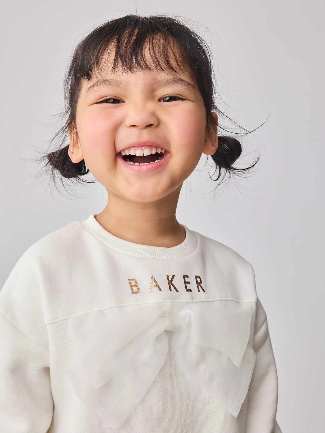Комплект из свитшота и леггинсов с бантом Baker by Ted Baker, розовый — фото 3