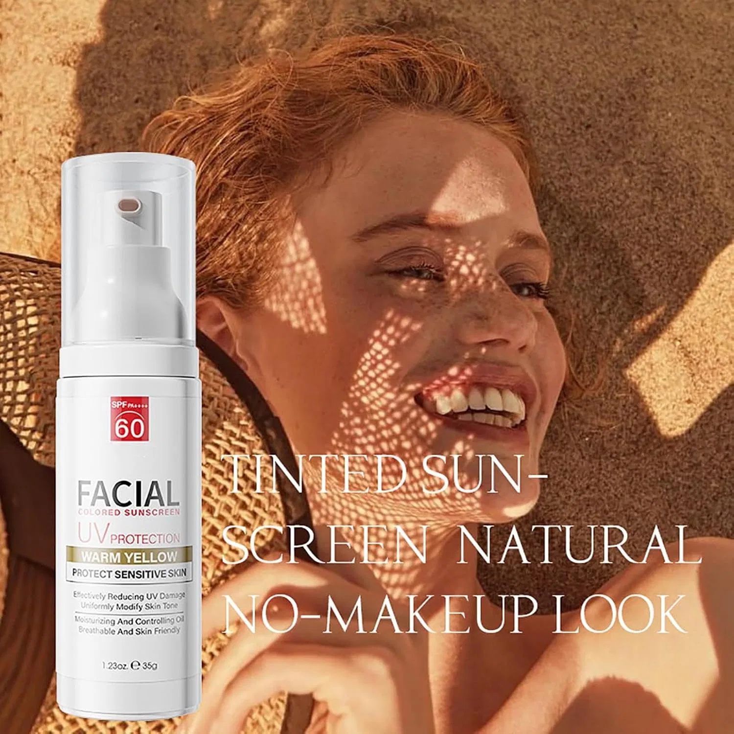 Тинт солнцезащитный крем для лица SPF60 Yuxtth, 35 г, 1 шт. — фото 2