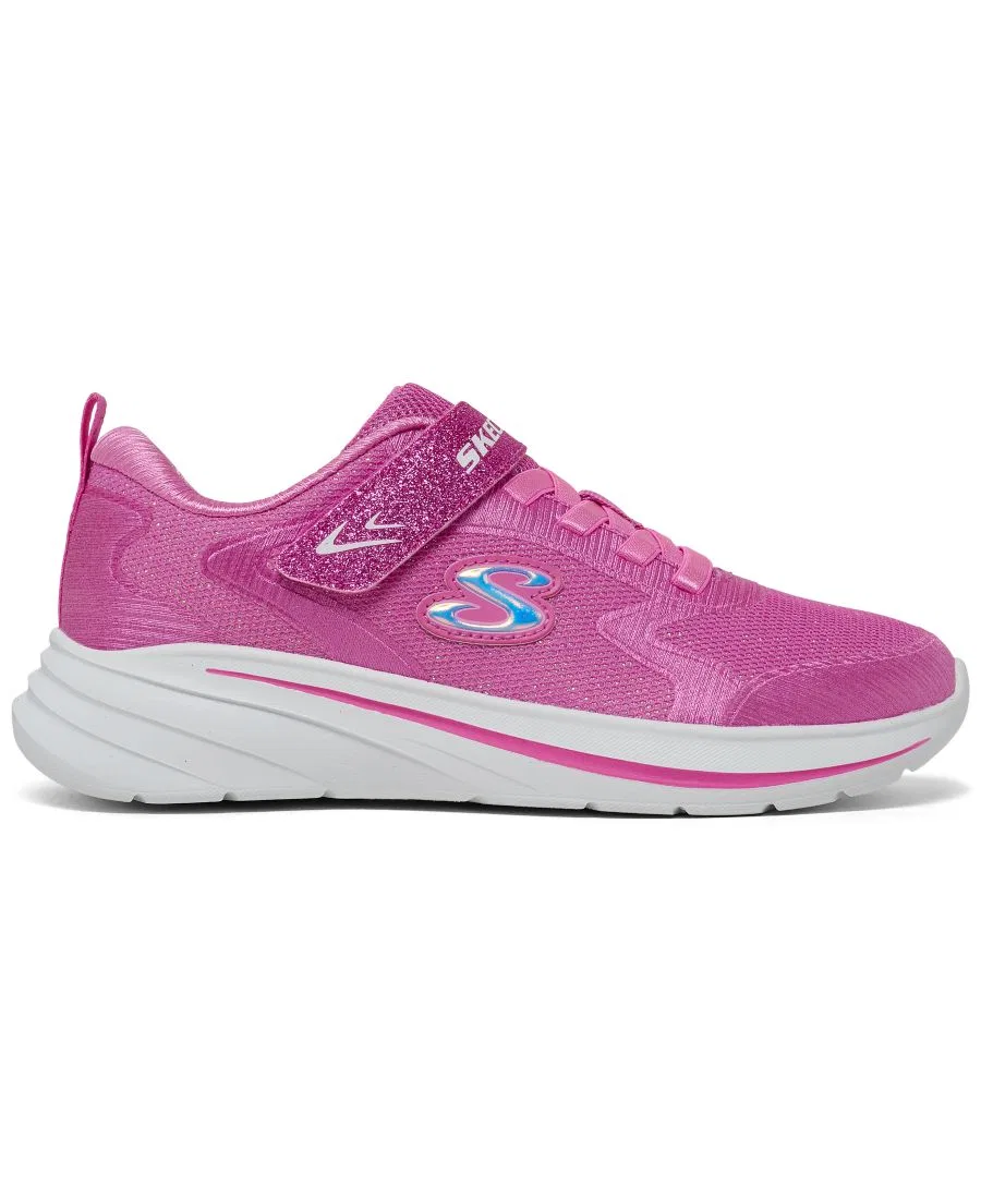 Кроссовки с блестящим верхом и ремешком Wave 92 Skechers, Hot Pink — фото 2