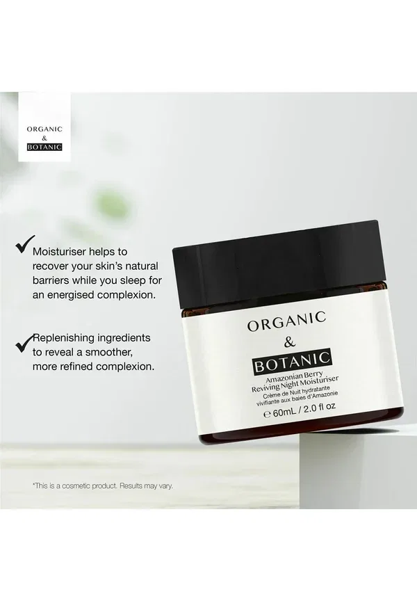 Ночной увлажняющий крем Amazonian Berry Night Moisturiser Organic & Botanic multicolor, 60 мл — фото 4