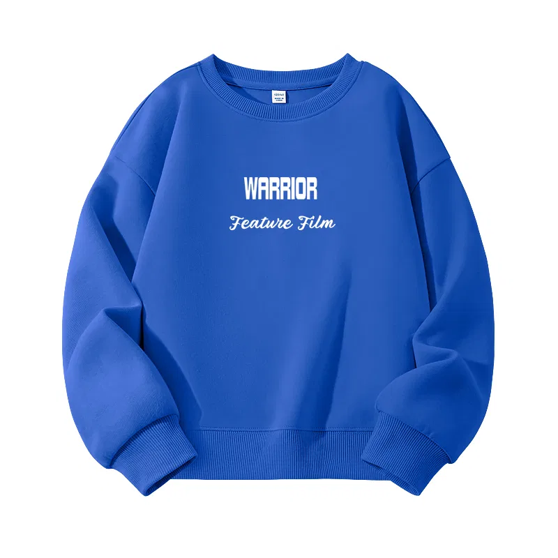 Детский свитшот с круглым вырезом Medium Gray/H Double English Medium WARRIOR — фото 3