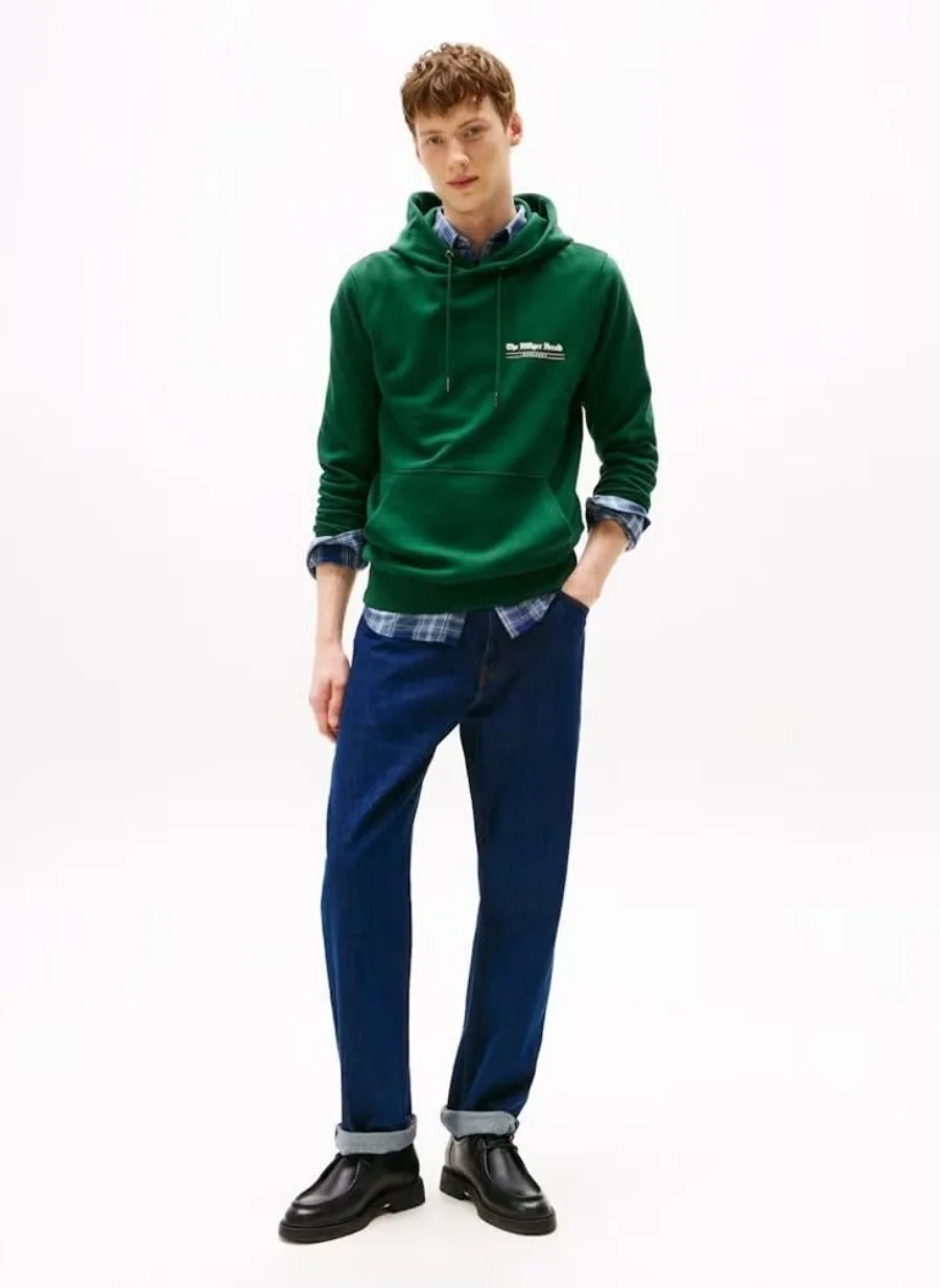Худи Tommy Hilfiger Herald Grap, зеленый — фото 3
