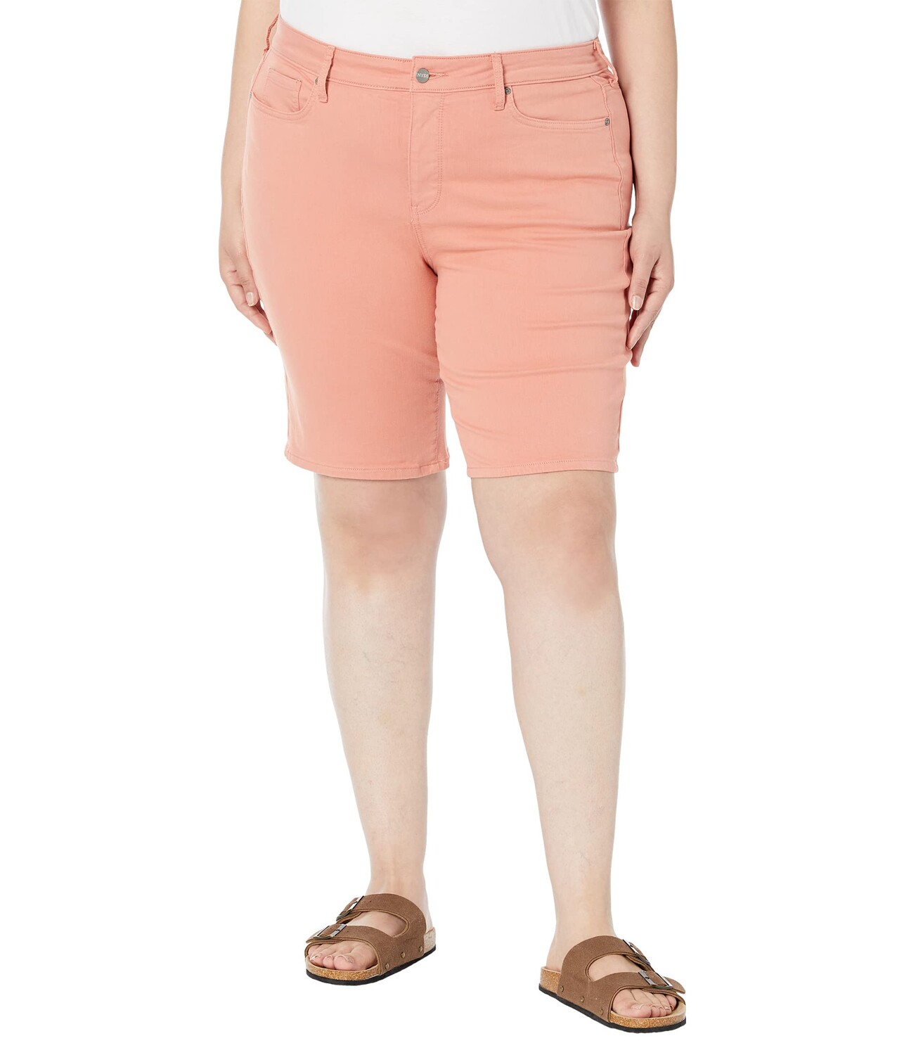 

Шорты NYDJ Plus Size, Plus Size Briella Shorts in Terra Cotta