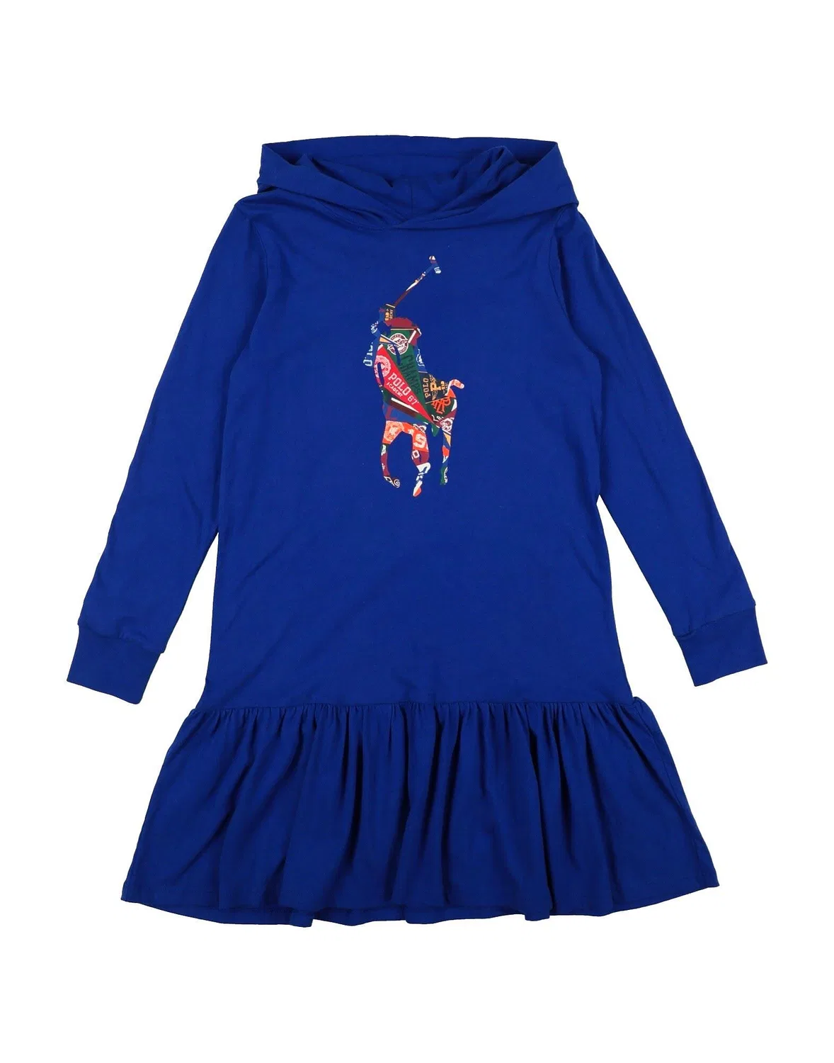 Детское платье для девочек хлопковое Polo Ralph Lauren, темно‑синий
