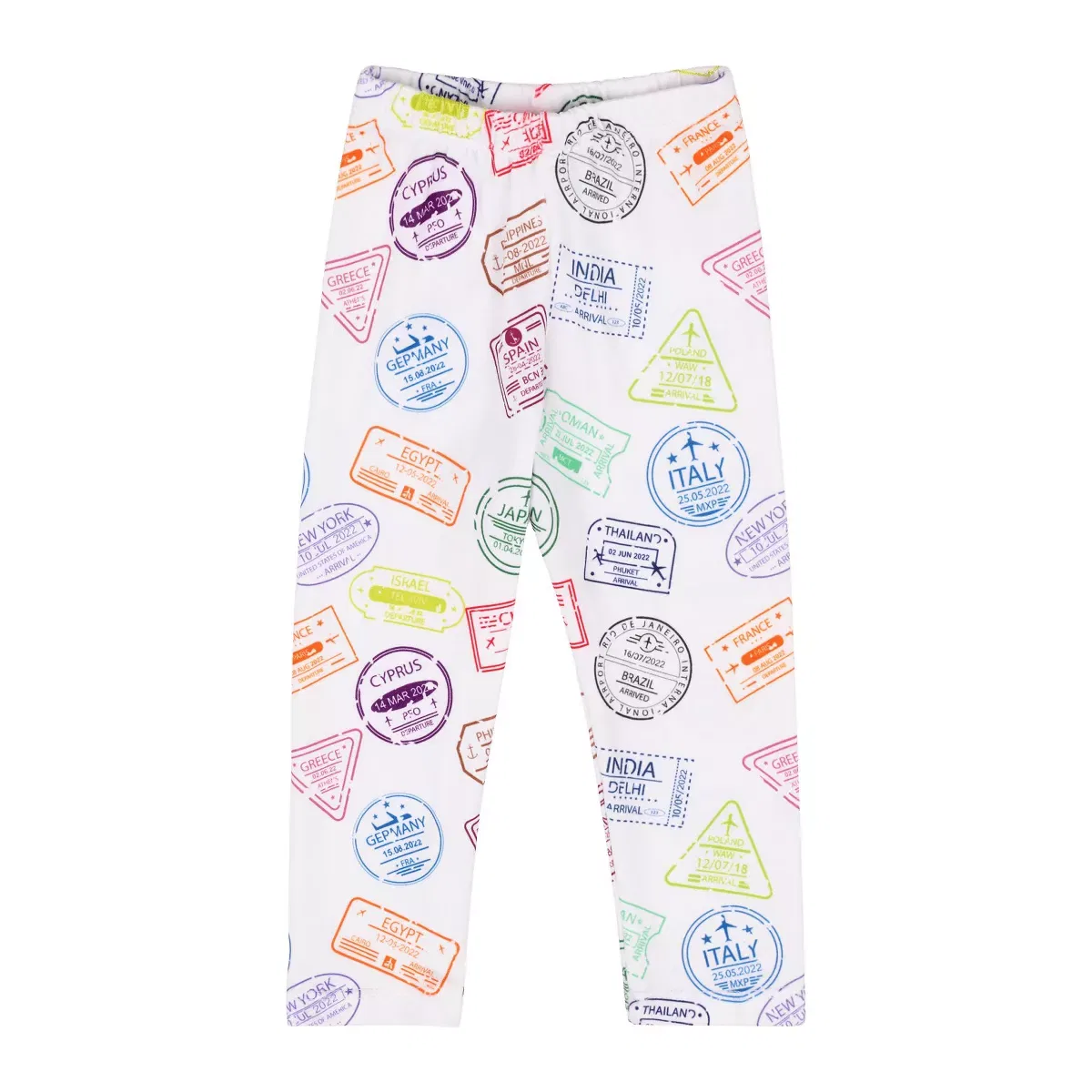 Детские леггинсы для девочек с принтом Viaje Mixed Up Clothing, White