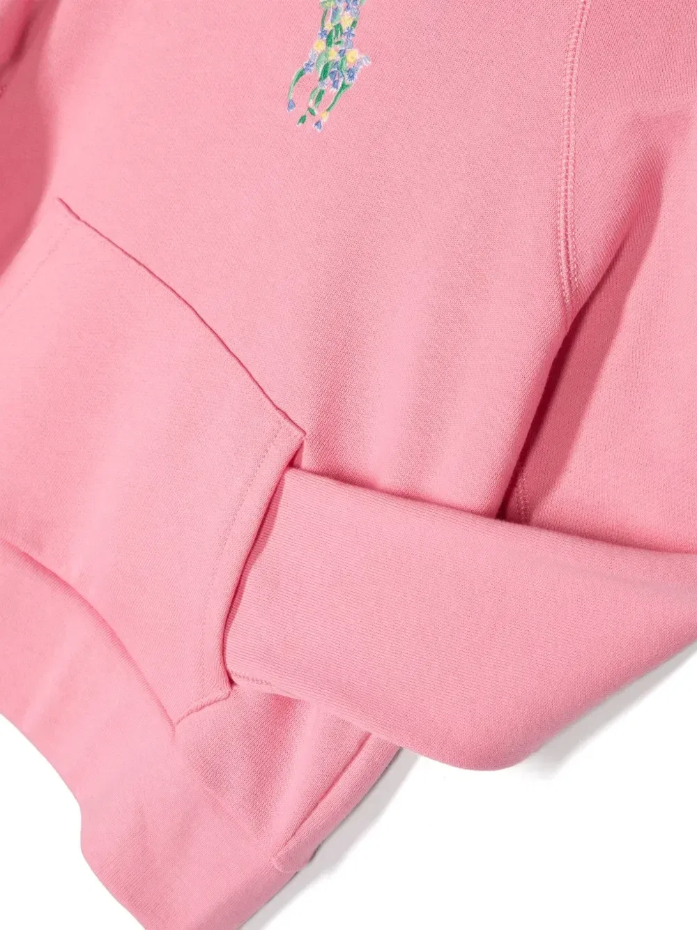 Худи Floral Big Pony Polo Ralph Lauren Kids, розовый — фото 3