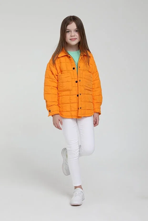 Детское пальто для девочек хлопковое Escabel, Orange