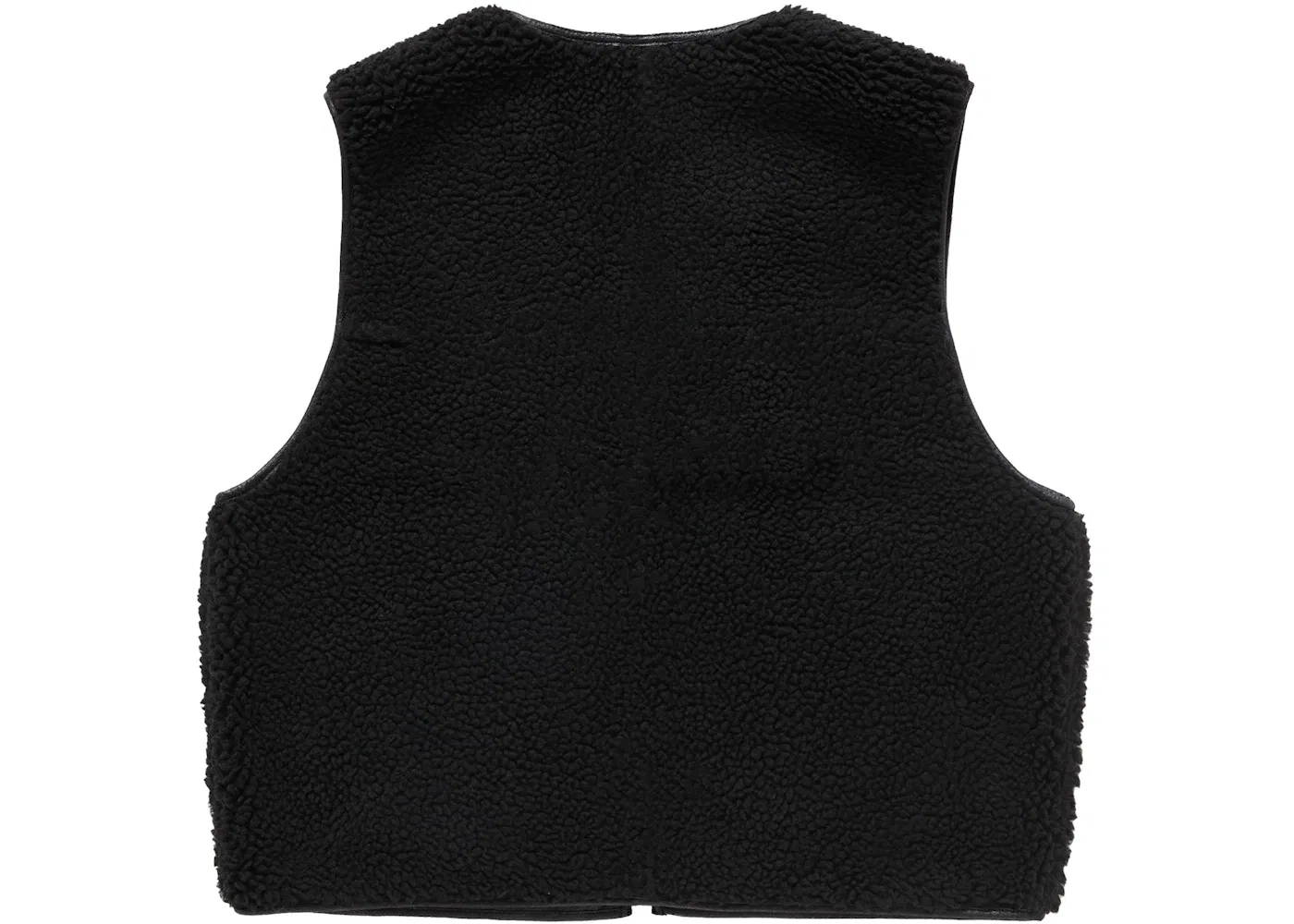 Мужской жилет из искусственного меха двусторонний Supreme Vest, Black — фото 4