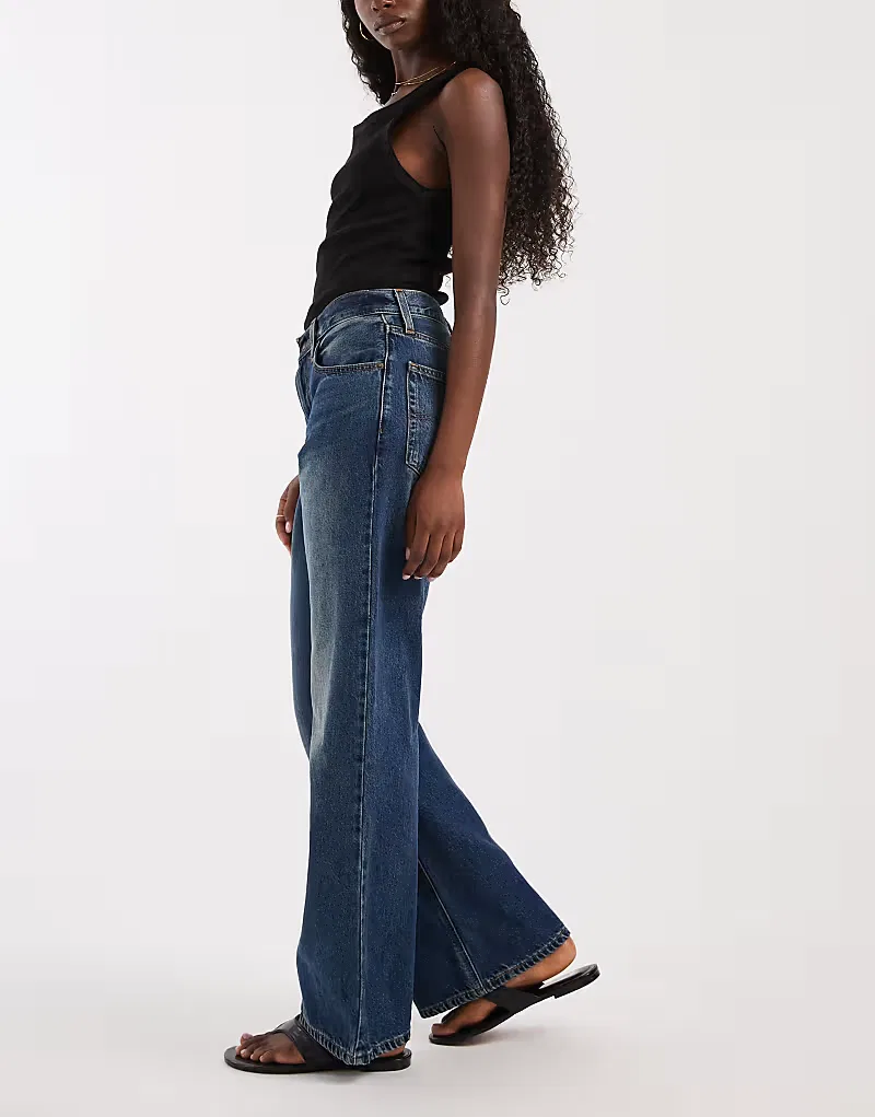Джинсы Levi's средней длины свободного кроя, темно-синий — фото 3