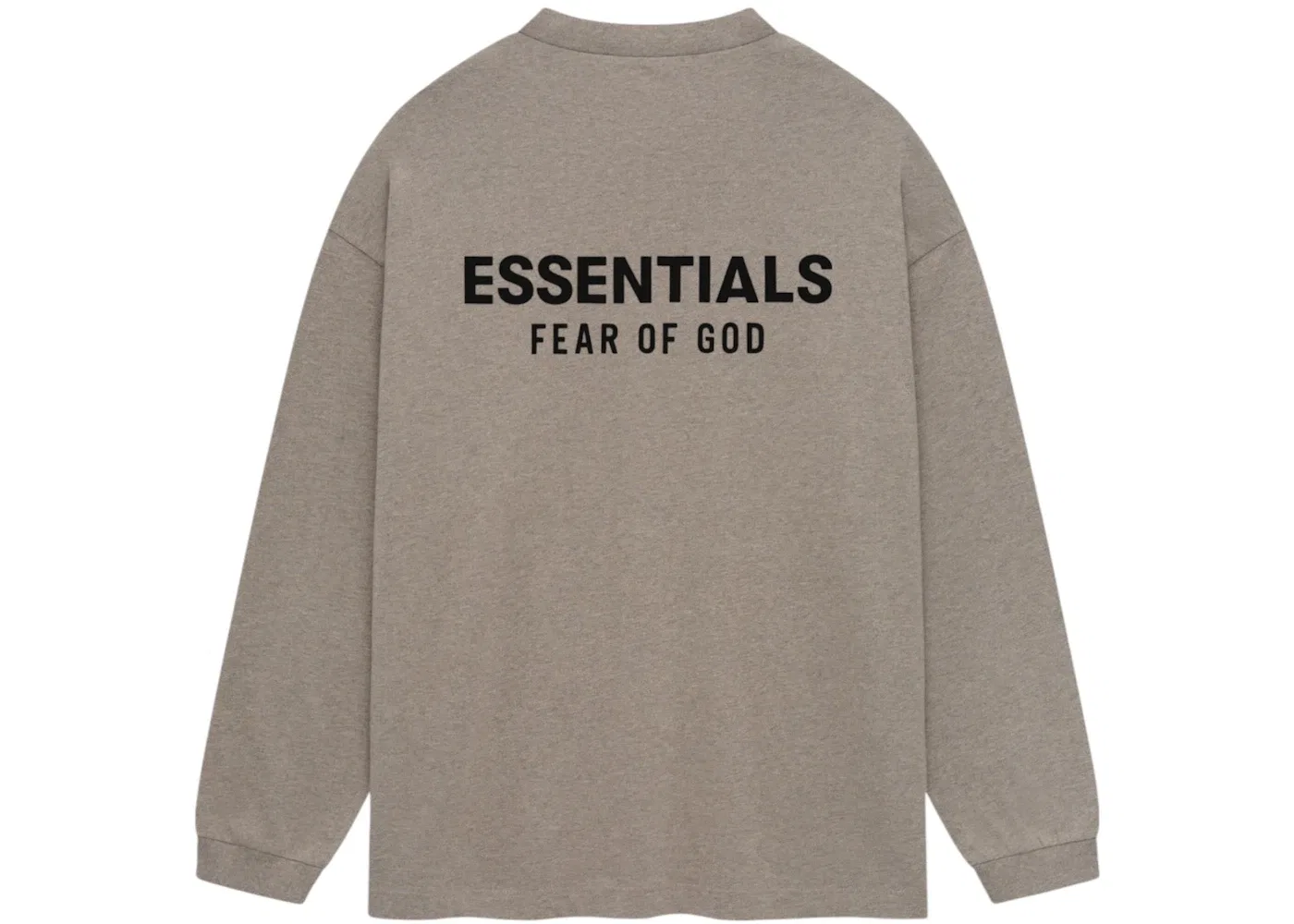 Мужская футболка с длинным рукавом Fear of God Essentials, Heather Gray — фото 2