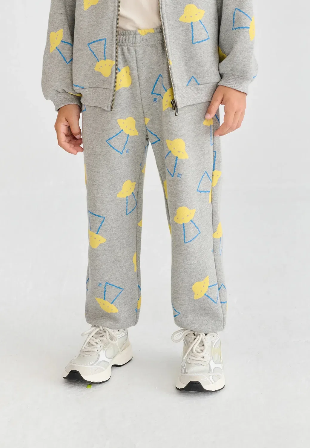 Pixel abduction унисекс - спортивные штаны Bobo Choses, Heather Grey