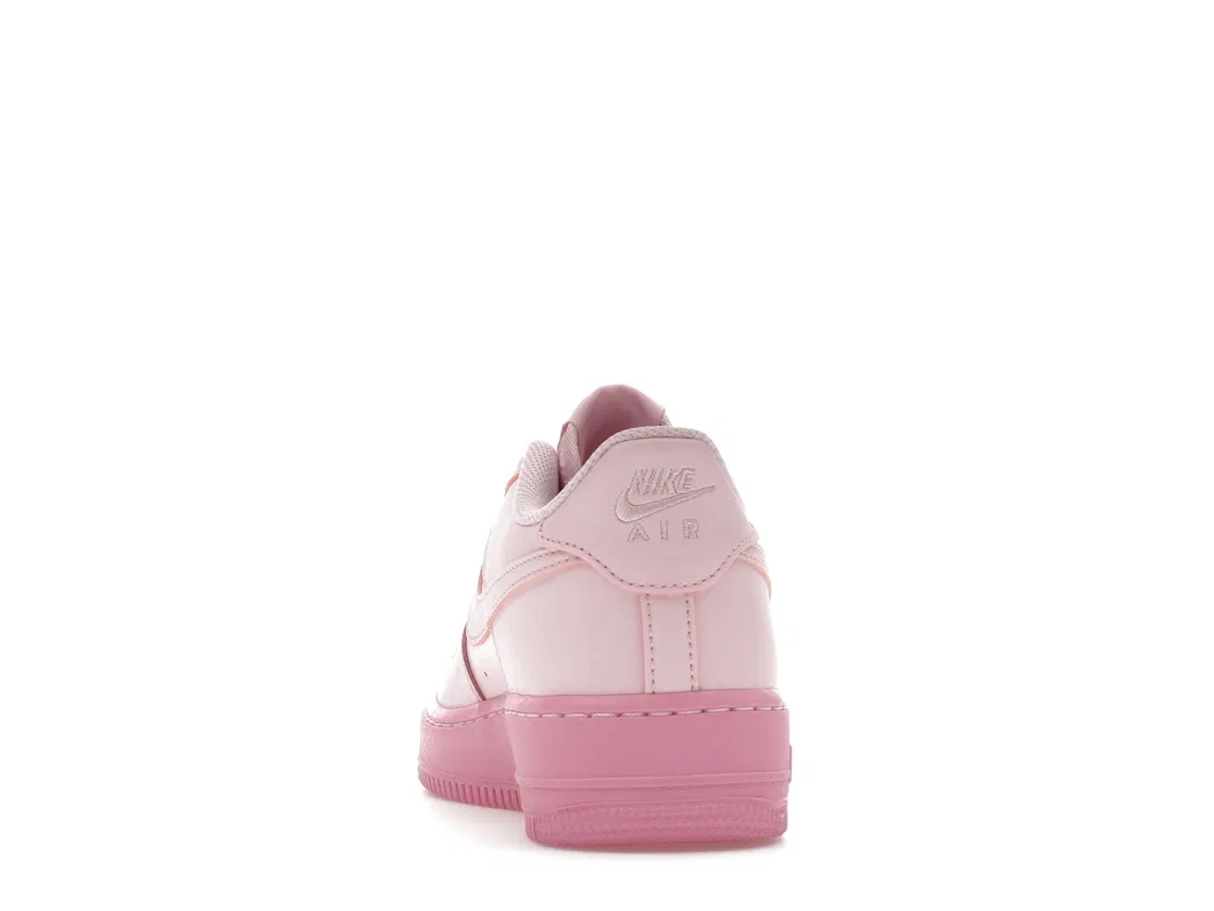 Детские кроссовки Lifestyle с цельнорозовым дизайном Nike Air Force 1 Low, Pink Foam/Pink Rise/Pink Foam — фото 4