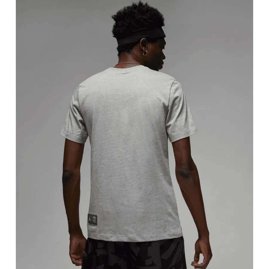 Мужская футболка с графическим принтом Air Jordan Paris Saint Germain Nike, Серый — фото 2