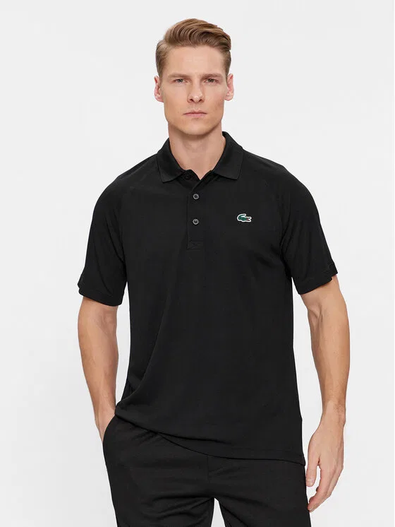 Поло Lacoste Regular Fit, мужское, черный
