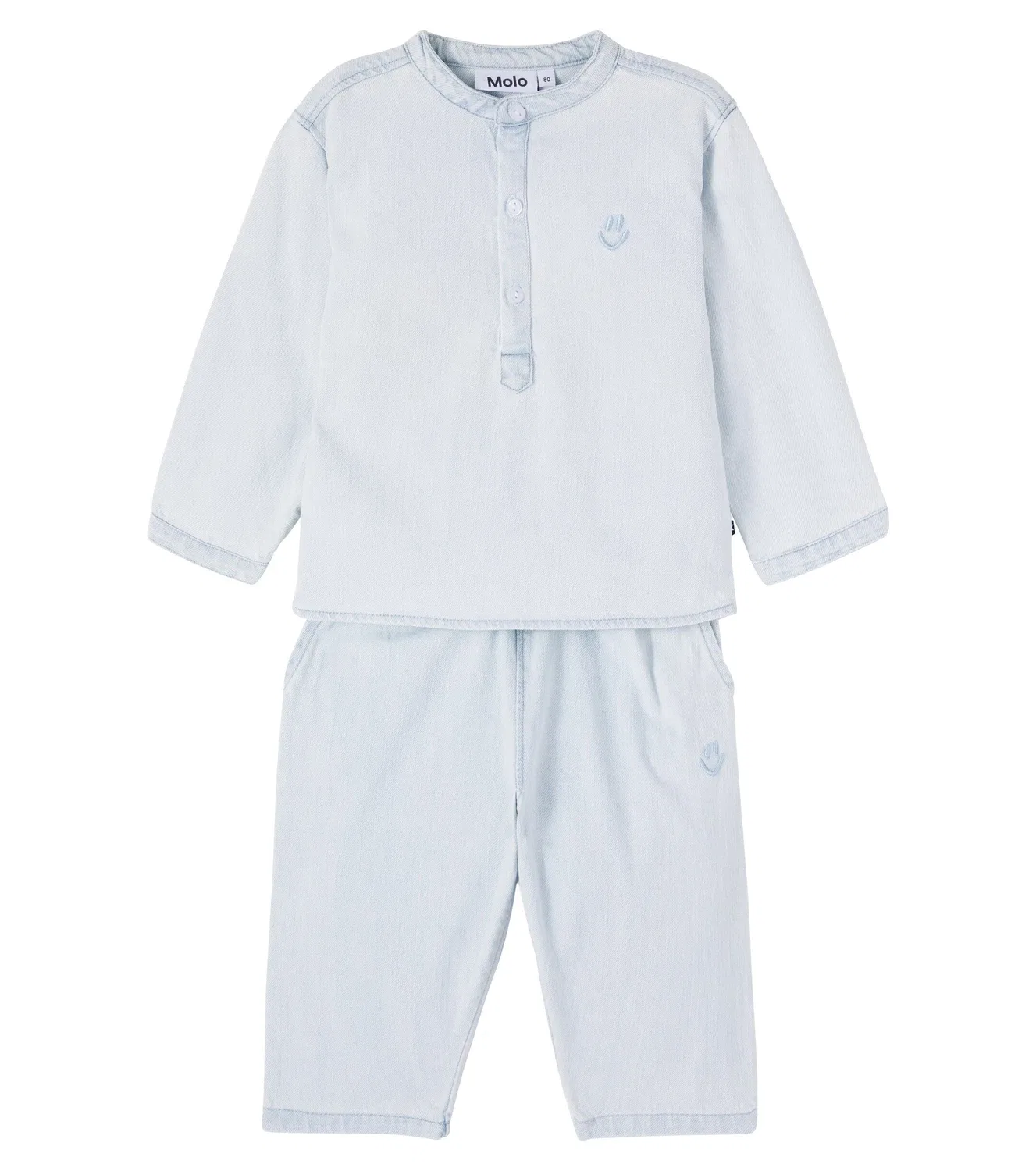 Комплект из топа и джинсов Baby Enoz and Sois Molo, синий