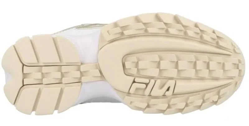 Детские кроссовки для девочек с платформой Destroyer F Teens Fila, White Gold — фото 3