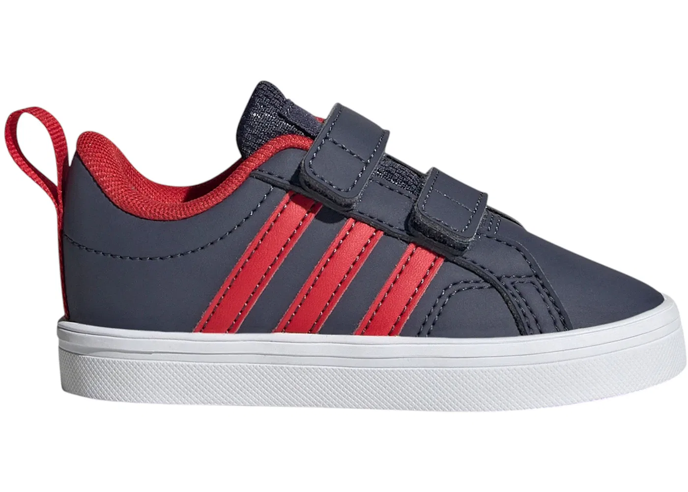 Детские кроссовки Lifestyle с застежкой-липучкой Adidas VS Pace 2.0, Shadow Navy Better Scarlet Cloud White