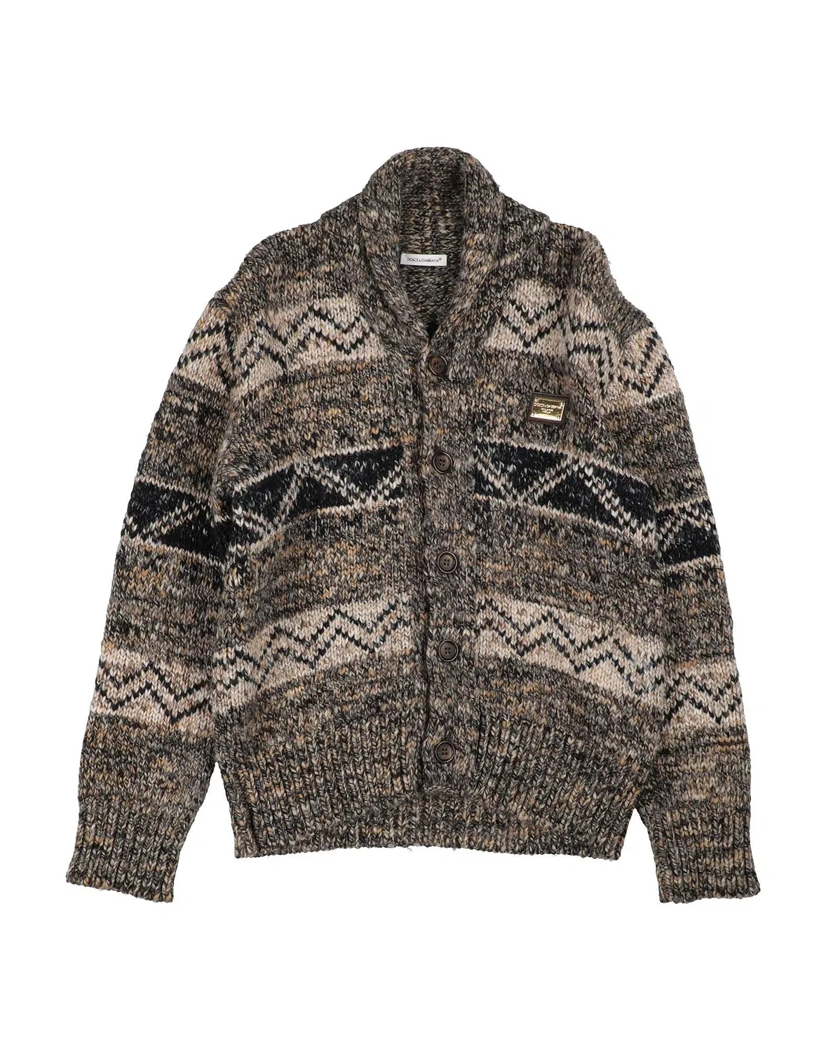 Детский кардиган с длинным рукавом Dolce&Gabbana, хаки