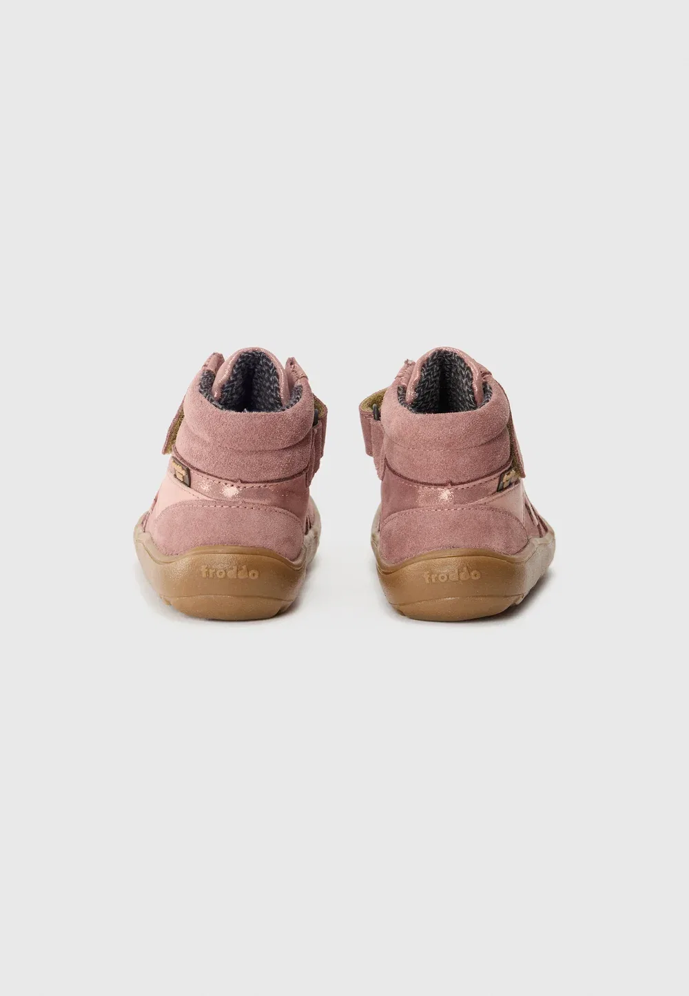Barefoot tex go - высокие кроссовки Froddo, Pink/Gold-Coloured — фото 3