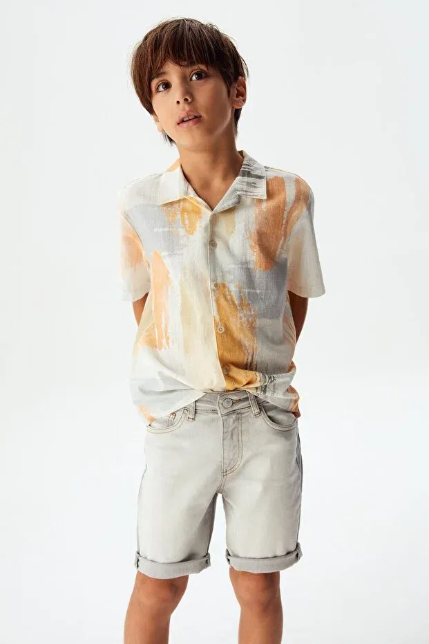 Детские шорты для мальчиков хлопковые Sportswear Nk Kids, Gray