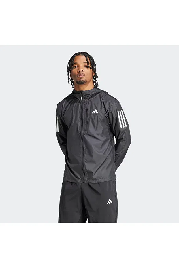 Мужское пальто с капюшоном Adidas, Black