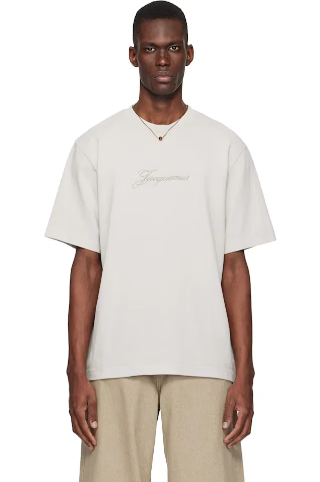 Бежевая футболка the pigmento Jacquemus