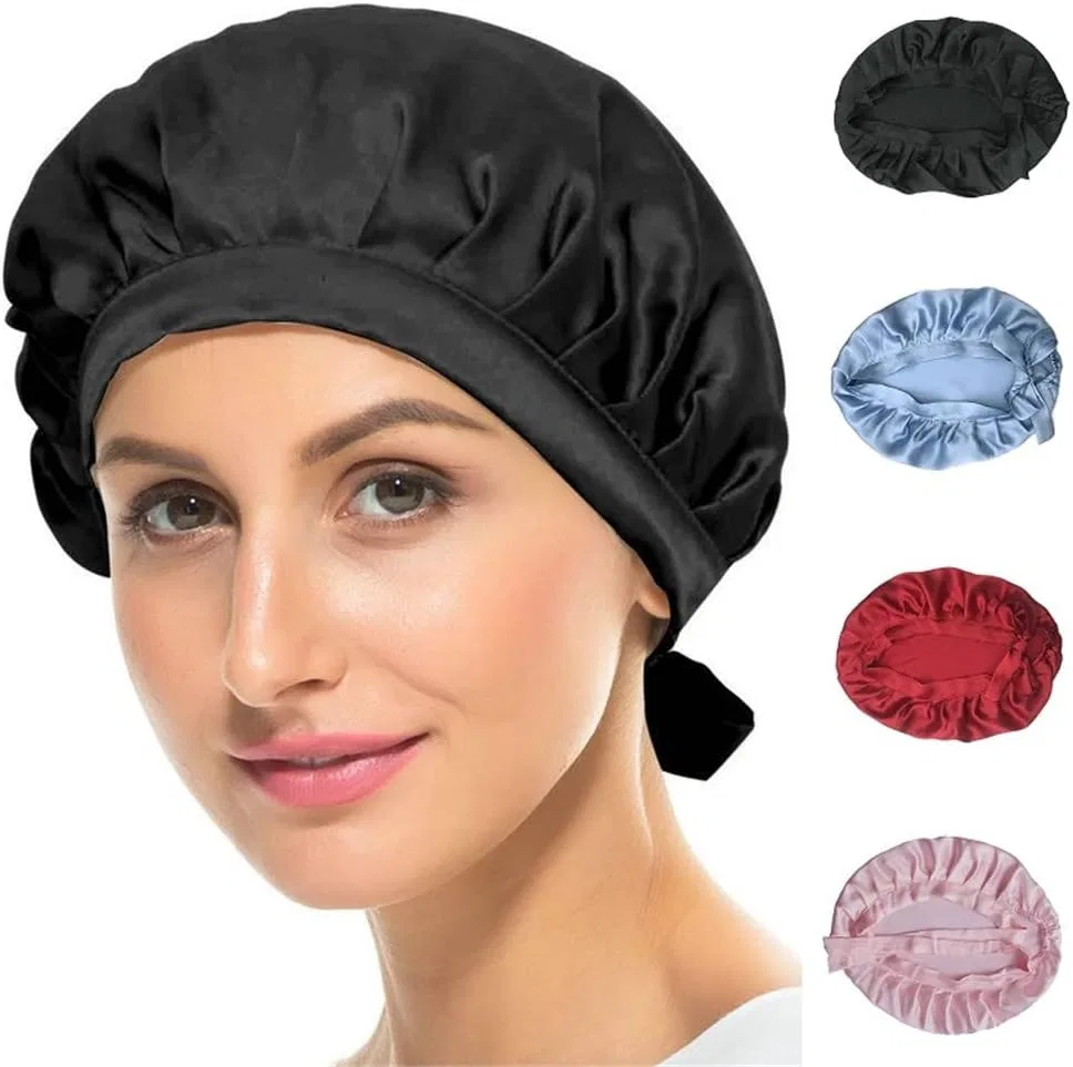 Шапочка для душа Silk Sleep Cap, Youllyuu, navy — фото 2