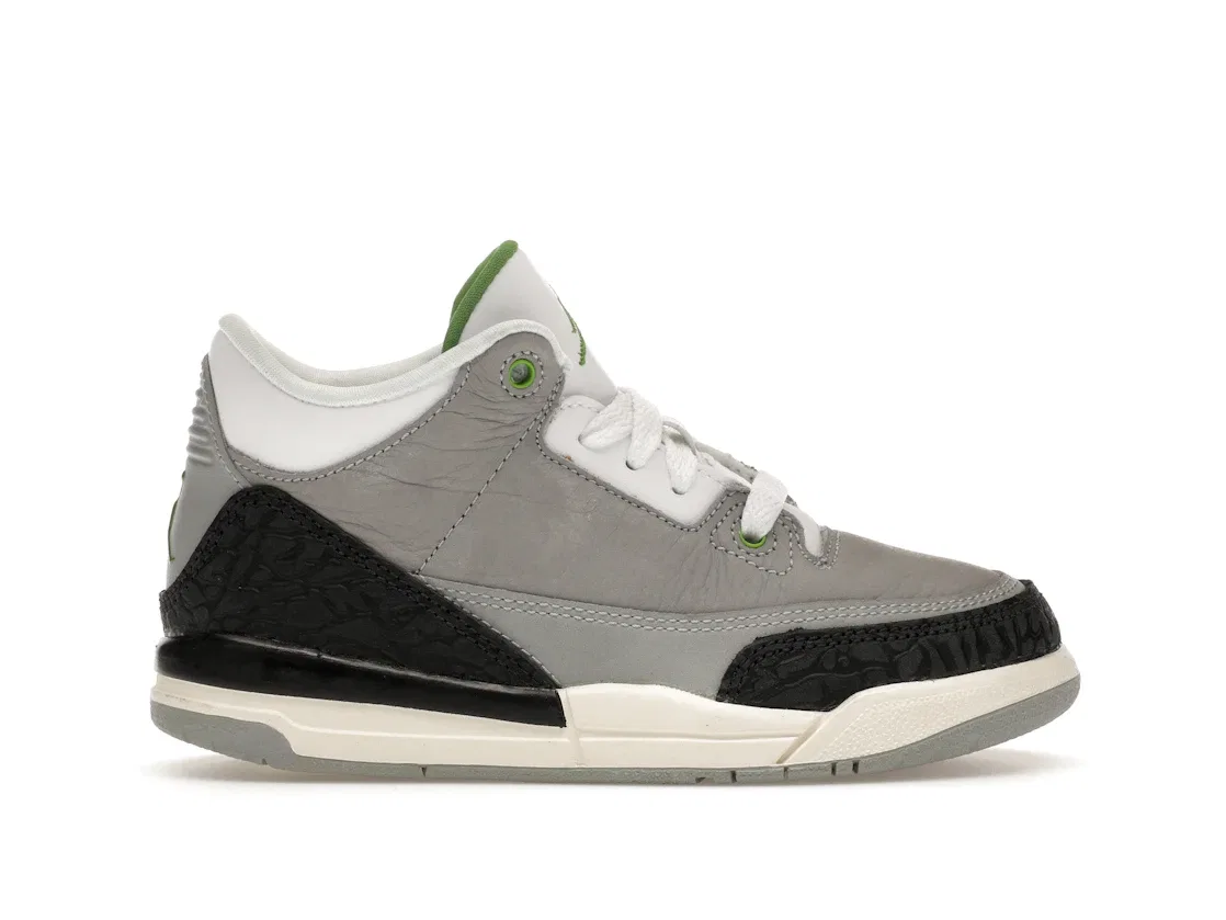 Детские кроссовки Lifestyle Jordan 3 Retro Chlorophyll Jordan, Light Smoke Grey/Chlorophyll-Black-White