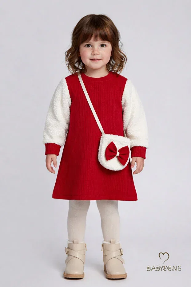 Детское платье для девочек с длинным рукавом Babyden'S, Red