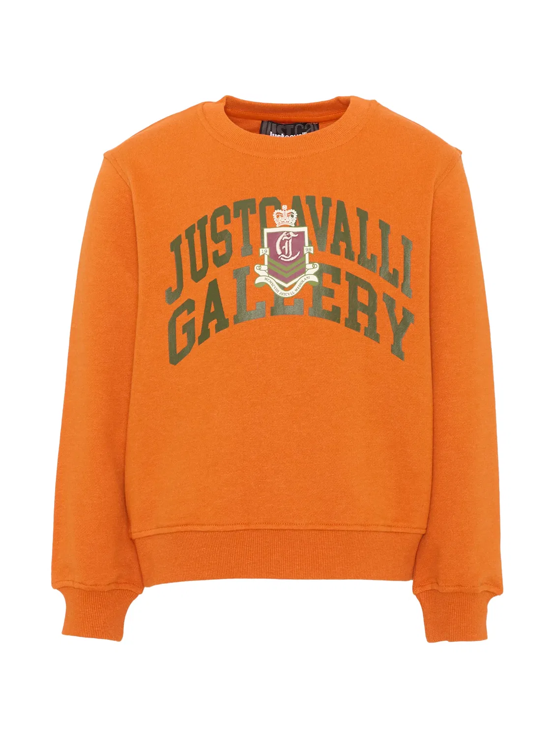 Just Cavalli Свитшот с логотипом оранжевый