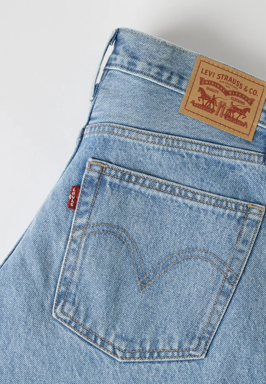 Джинсы LEVI'S Wide leg Jeans 'Middy' светло-голубого цвета — фото 4
