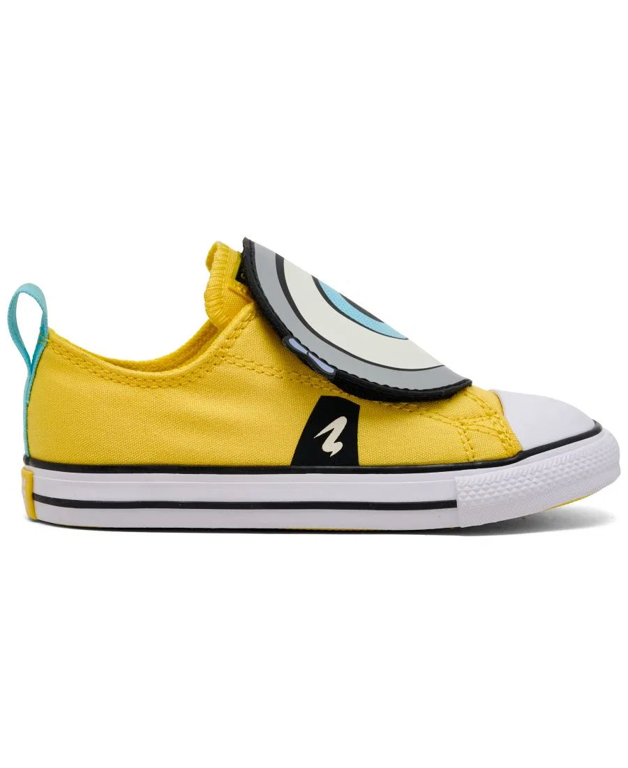 Кеды с кросс-застежкой Minions Converse, Yellow White Black — фото 2
