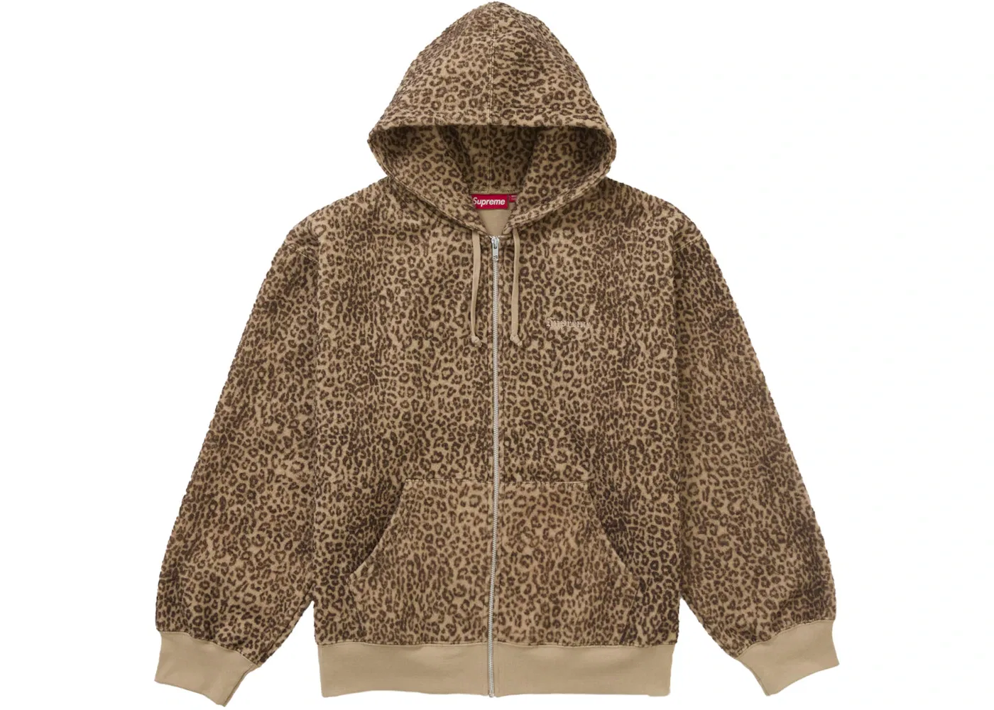 Мужская худи на молнии с принтом Sweatshirt Supreme, Cheetah