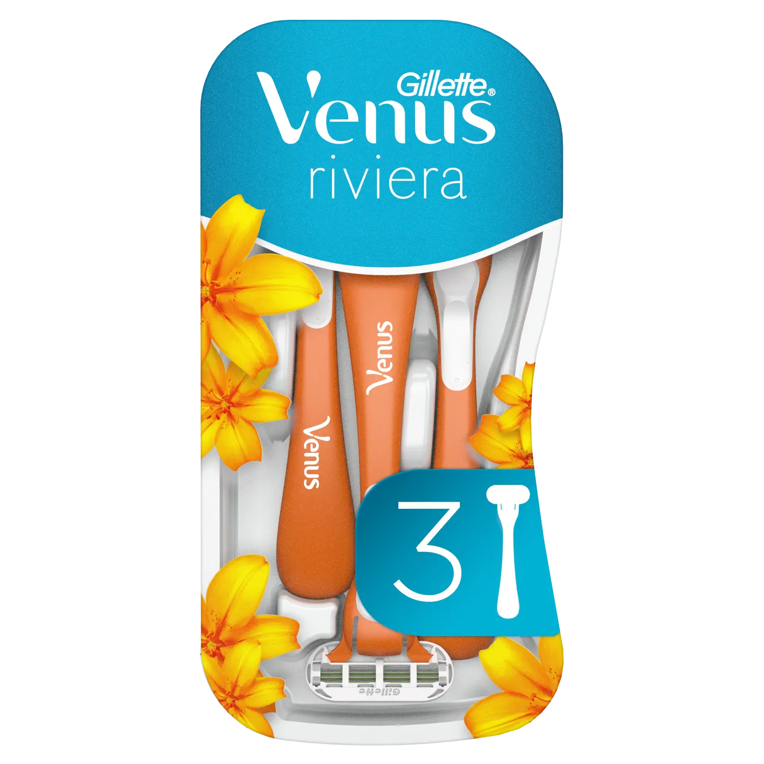 

Gillette Venus Riviera женские бритвы, 3 шт/1 упаковка
