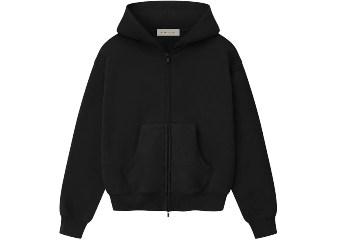 Женская худи с длинным рукавом Fear of God Essentials, Vintage Black