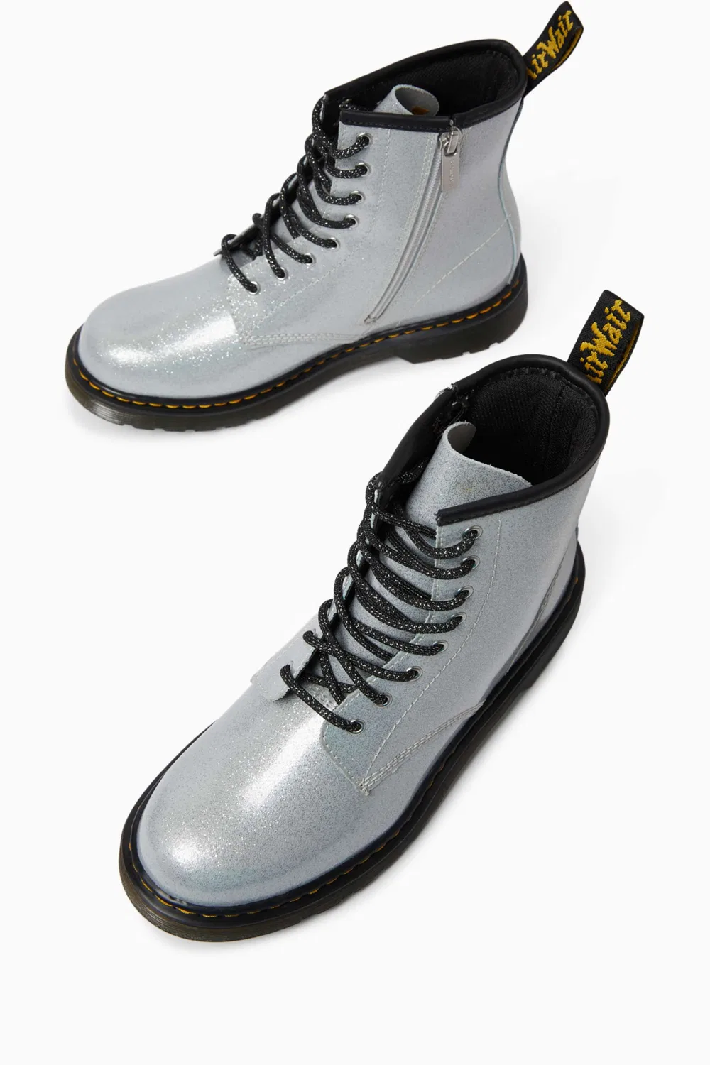 Ботинки кожаные с блестками 1460 Dr. Martens — фото 2