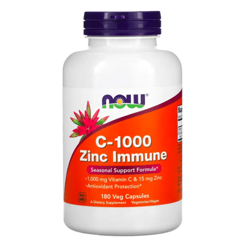 

Витамин C и цинк NOW Foods 1000 мг, 180 капсул
