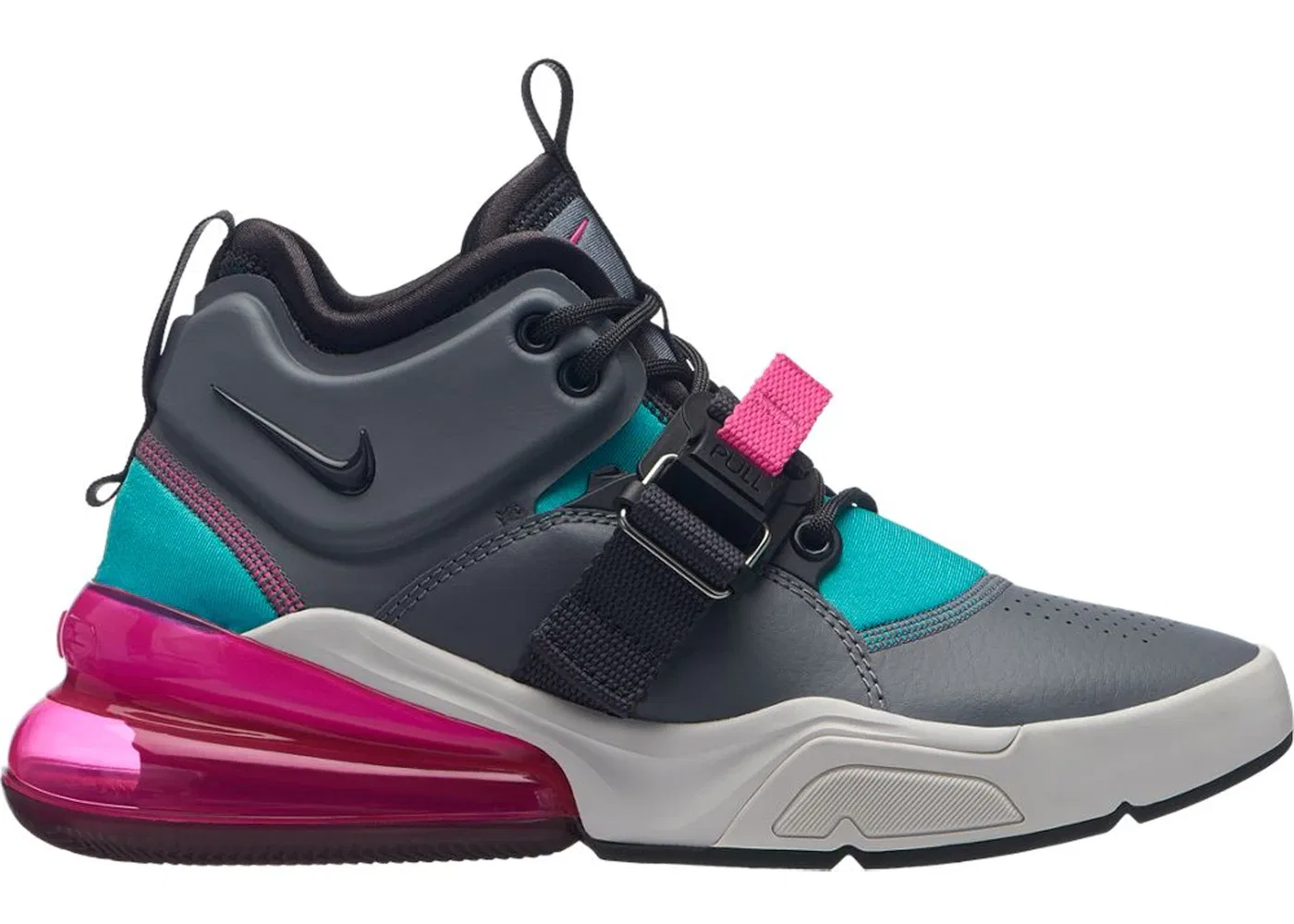 Детские кроссовки Lifestyle Nike Air Force 270, Cool Grey/Anthracite-Hyper Jade