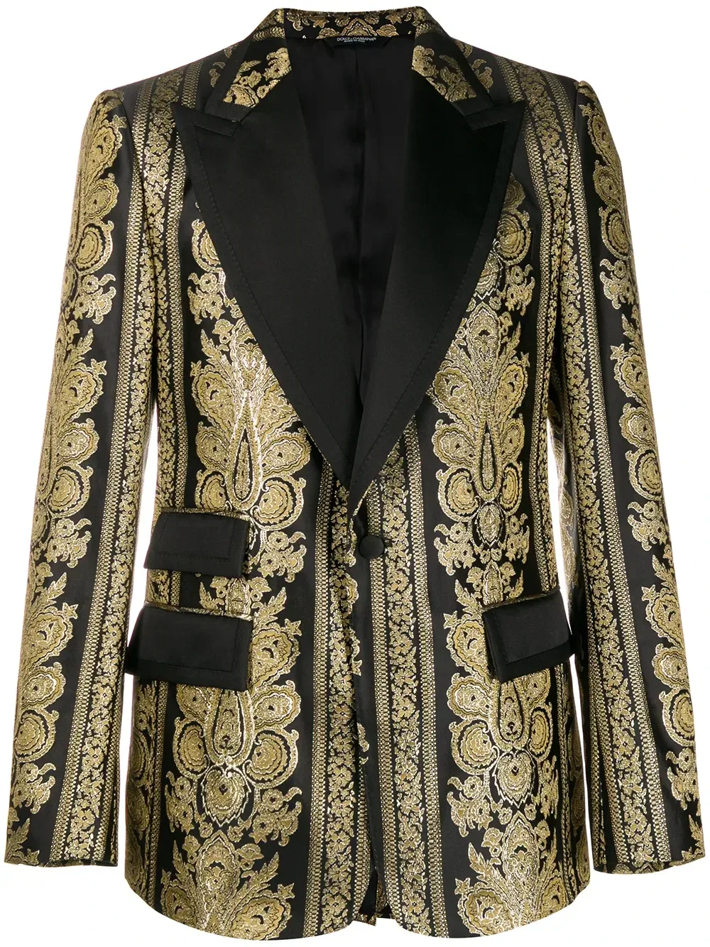 Жаккардовый смокинг DOLCE & GABBANA, черный