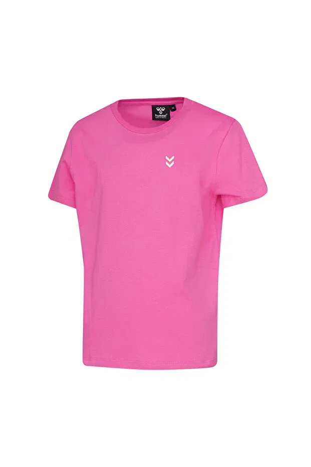 Детская футболка с геометрическим принтом Hummel, Pink — фото 2