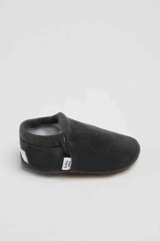 Детские пинетки из флиса на плоской подошве Babyzilla, Dark Anthracite — фото 3