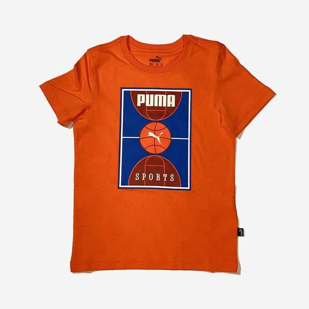 Детская футболка с коротким рукавом Puma 684808-02, Orange / Rot