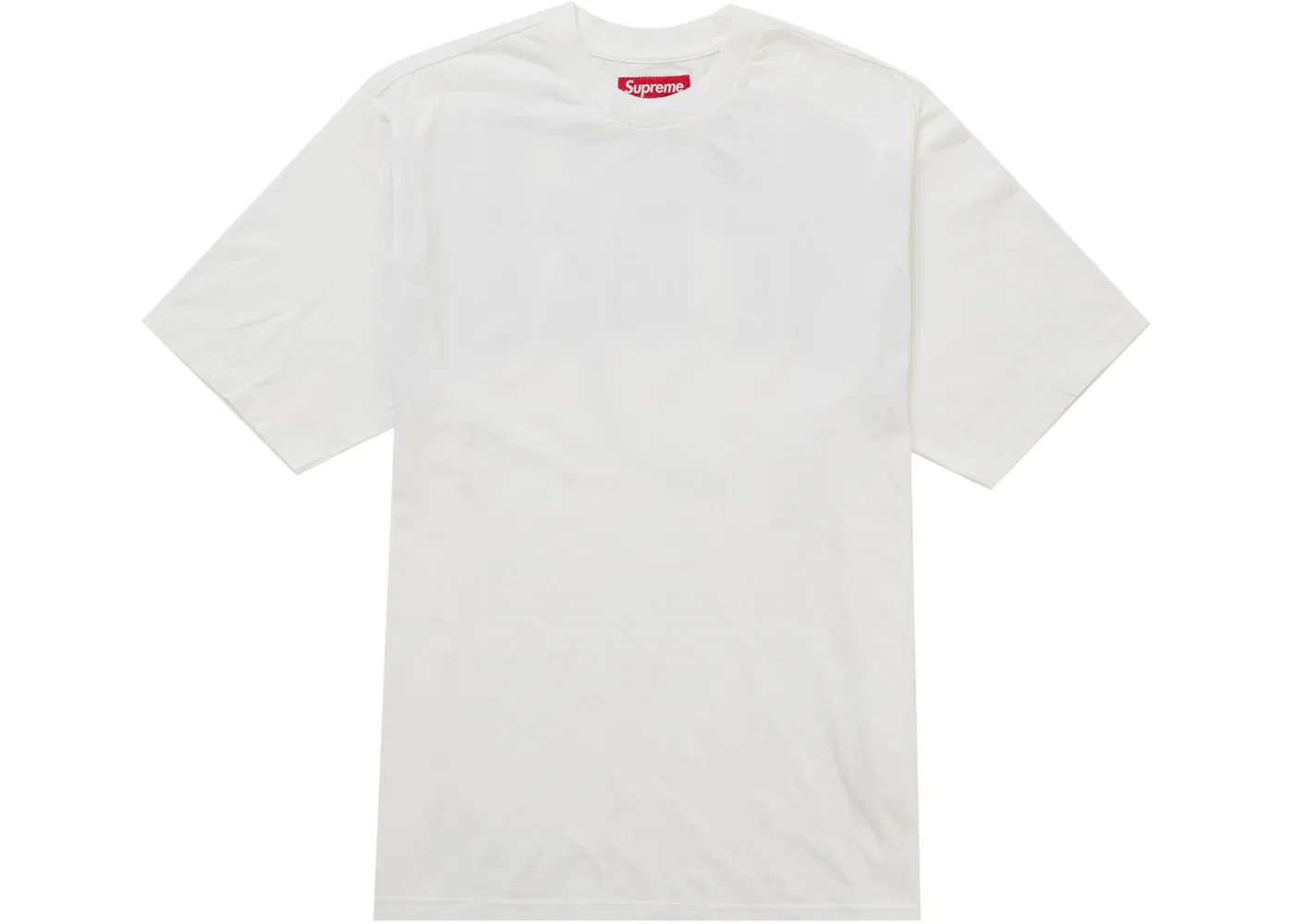 Мужская футболка с принтом Supreme Rhinestone Script S/S Top, White — фото 2
