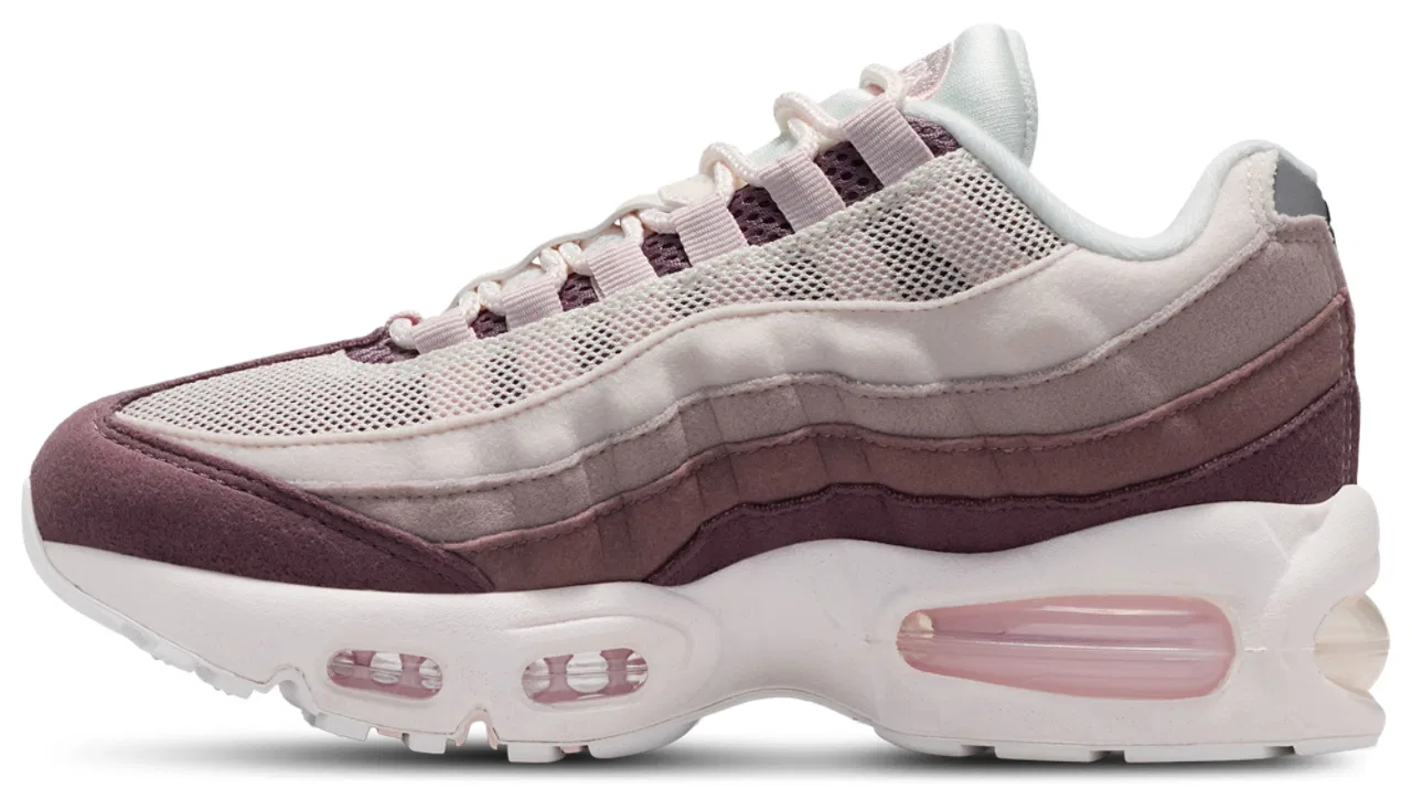 Кроссовки для девочек Air Max 95 Nike, цвет Pink/Brown/White — фото 2