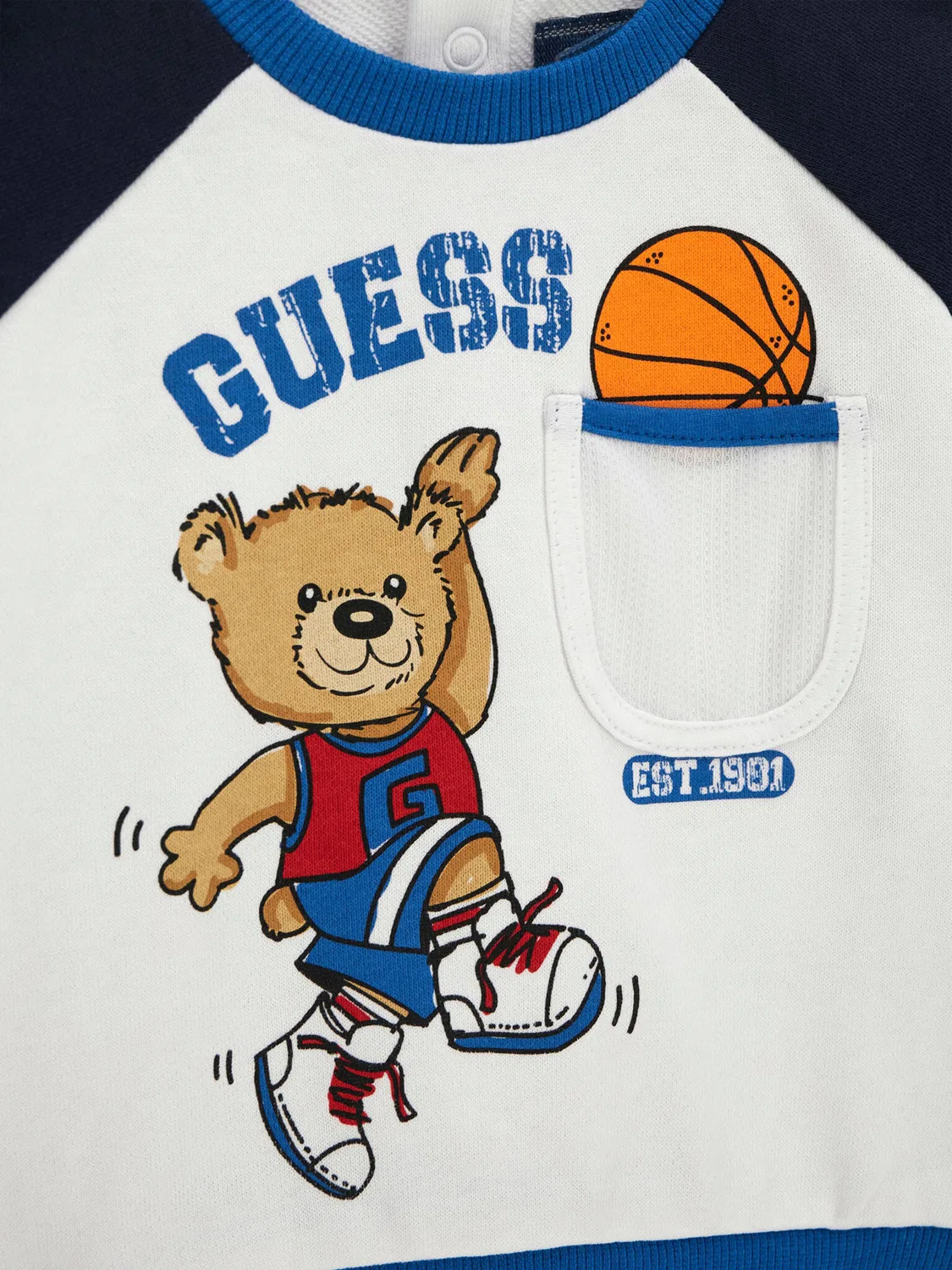 Спортивный костюм стандартного кроя для мальчика Guess, темно-синий — фото 3