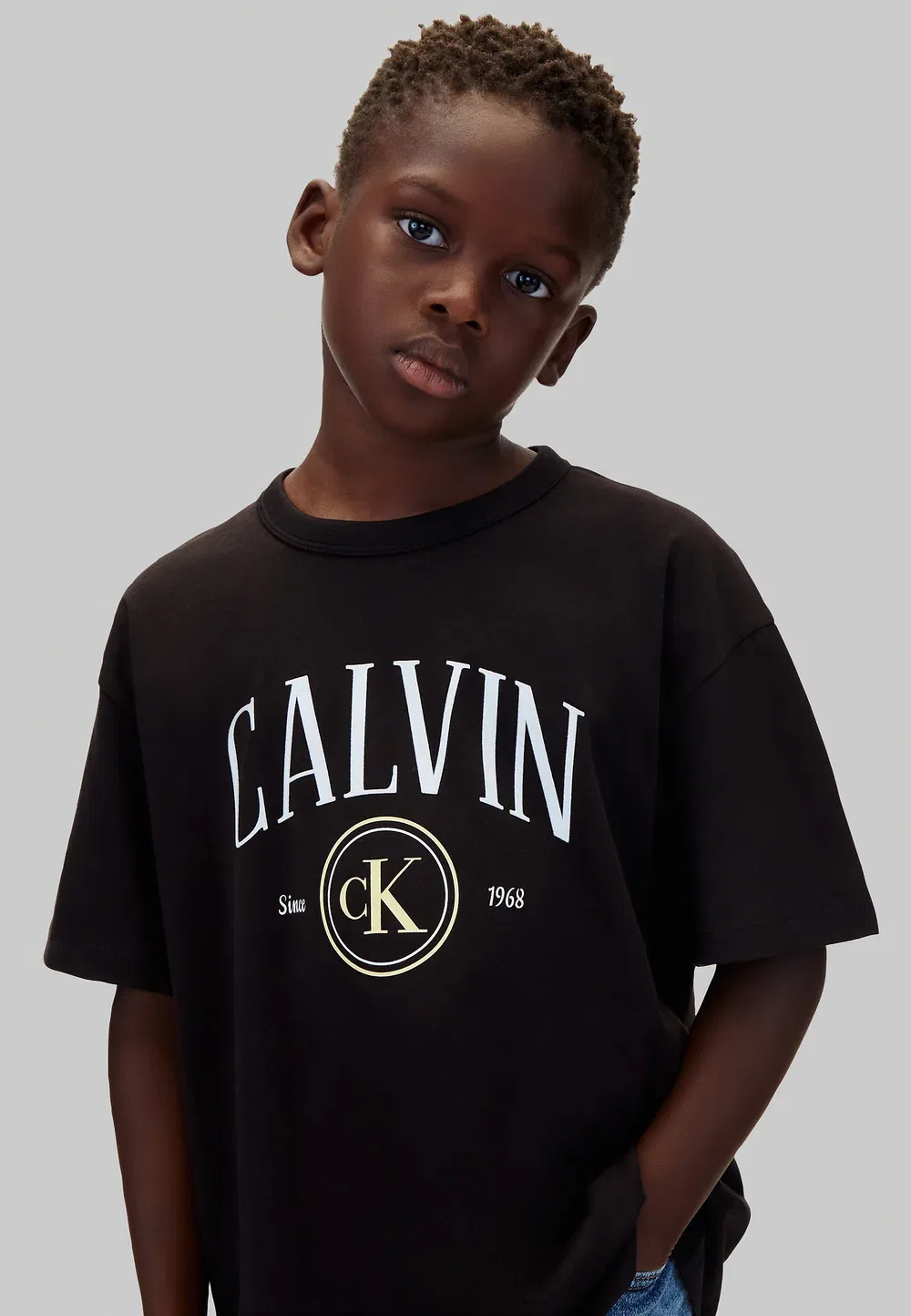 Детская футболка с графическим логотипом - футболка с принтом Calvin Klein Jeans, Pvh Black — фото 4