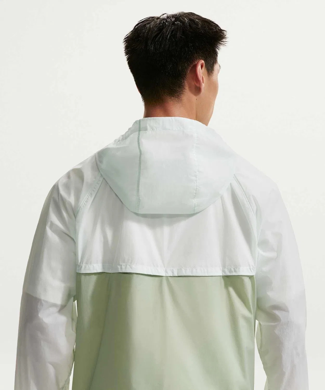 Мужская куртка из нейлона с принтом Windrunner NIKE, Barely Green — фото 3