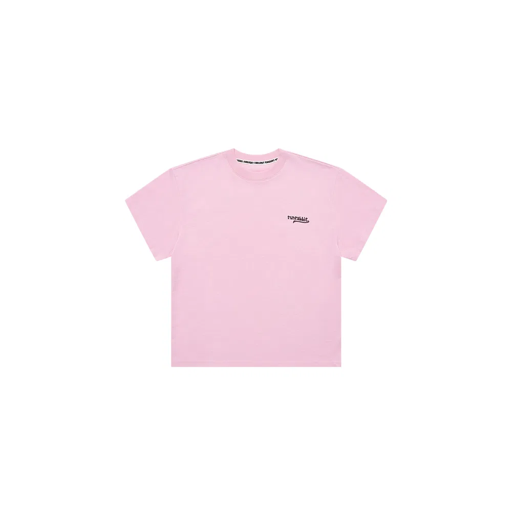 Детская футболка с логотипом Wave 26 RUNRABBIT, Baby Pink